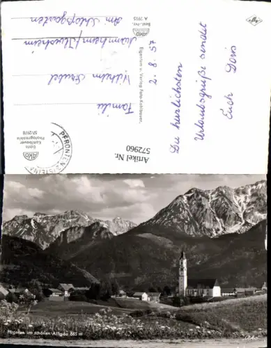 572960,Foto Ak Pfronten i. Schönen Allgäu Kirche