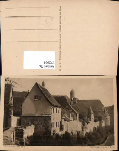 572964,Rothenburg ob der Tauber Partie a. d. Stadtmauer