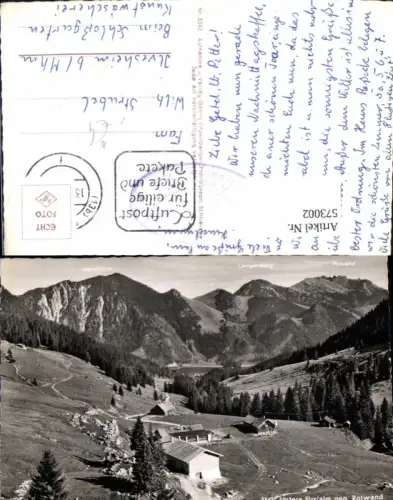 573002,Foto Ak Untere Firstalm geg. Rotwand Spitzingsee