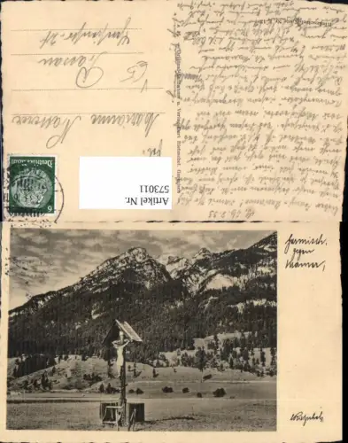 573011,Garmsich-Partenkirchen Wegkreuz pub Curt Rietzschel