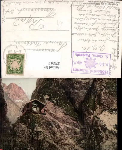 573012,Eingang Höllentalklamm b. Garmisch-Partenkirchen Hütte