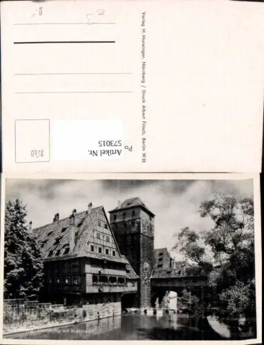 573015,Nürnberg Henkersteg m. Weinstadel