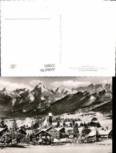 573021,Foto Ak Miltenberg Winteransicht m. Hoh. Straußberg Geierköpfe Säuling u. Zugspitze