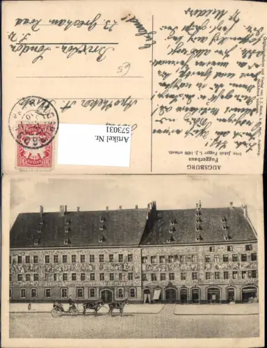573031,Augsburg Fuggerhaus Kutsche