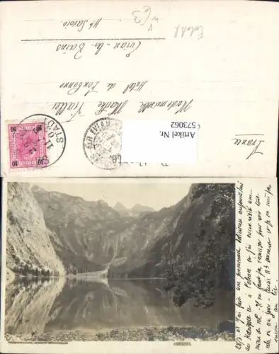 573062,Foto Ak Obersee Königssee Schönau am Königssee pub Fernande