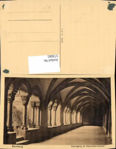 573085,Bamberg Kreuzgang i. Karmeliter-Kloster