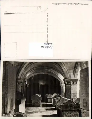 573086,Regensburg Römer Särge Gruft Geschichte Kreismuseum St Ulrich