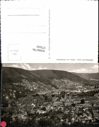 573102,Foto Ak Amorbach Odenwald Blick v. Wolkmann