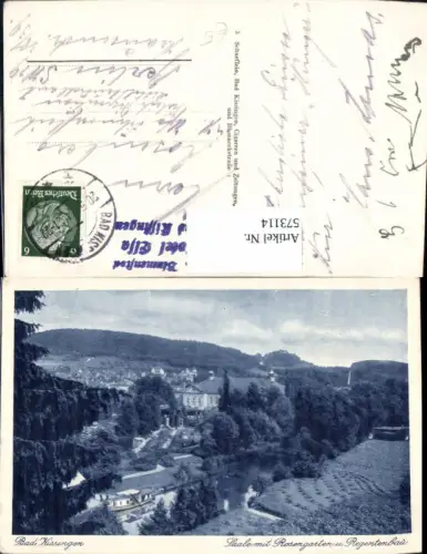 573114,Bad Kissingen Saale m. Rosengarten u. Regentenbau