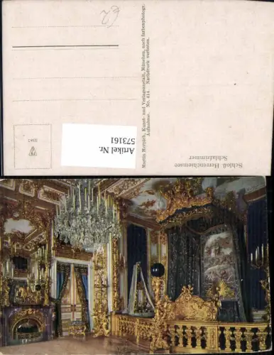 573161,Chiemsee Schloss Herrenchiemsee Schlafzimmer Interieur