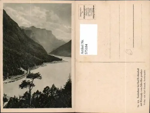 575184,Saalachsee b. Bad Reichenhall m. Reiteralp v. Schroffen gesehen