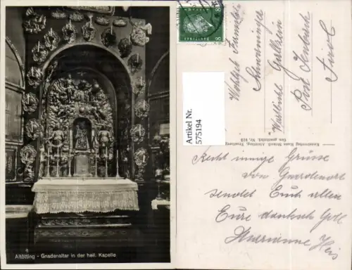 575194,Altötting Gnadenaltar Kapelle