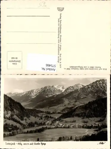 575466,Foto Ak Unterjoch Bad Hindelang Allgäu m. Tiroler Berge