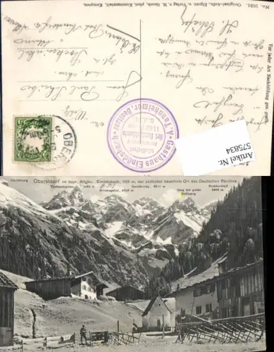 575834,Oberstdorf im Allgäu Einödsbach