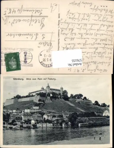576155,Würzburg Blick v. Main auf Festung