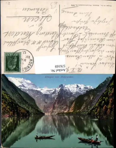 576169,Königsee v. Malerwinkel Boote Schönau am Königssee pub Purger Co 5974