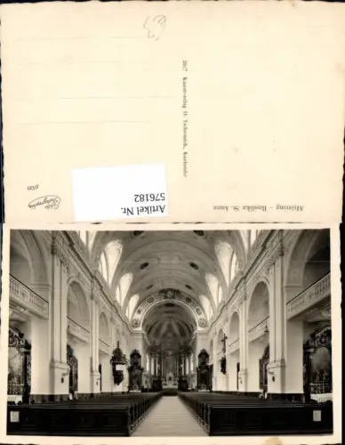 576182,Foto Ak Altötting Basilika St Anna Innenansicht