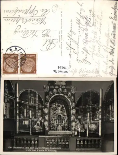 576194,Gnadenaltar Gnadenbild Altötting Kapelle