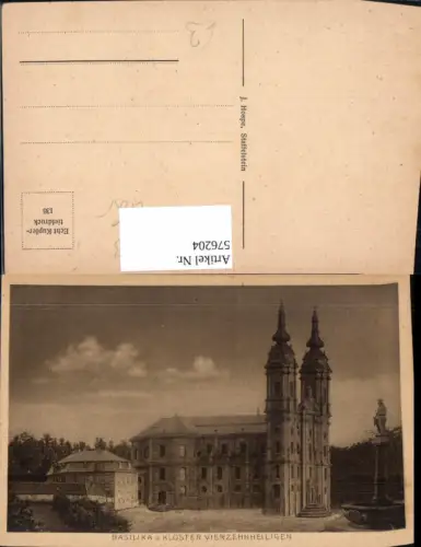 576204,Bad Staffelstein Basilika Kloster Vierzehnheiligen