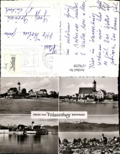 576239,Mehrbild Ak Wasserburg Bodensee Kirche