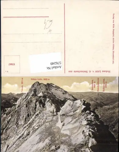 576249,Hohes Licht v. d. Steinscharte aus b. Oberstdorf