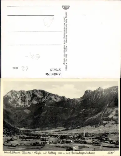 576259,Pfronten Allgäu m. Roßberg u. Breitenbachbahntrasse