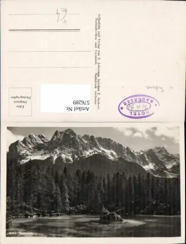 576289,Foto Ak Badersee Grainau Garmisch-Partenkirchen