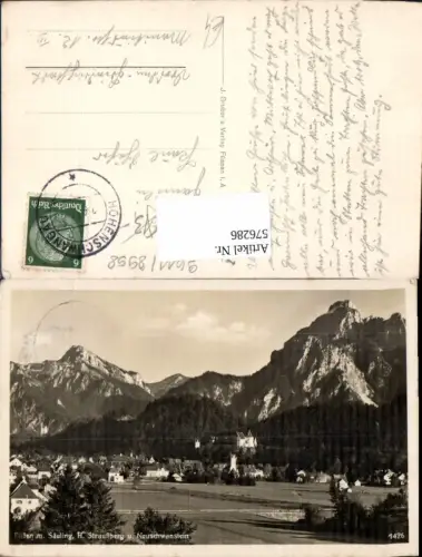 576286,Füssen m. Säuling Straußberg u. Hohenschwanstein