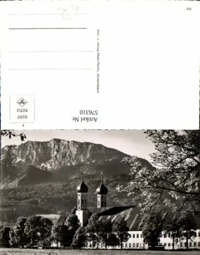 576310,Foto Ak Benediktbeuern Kloster m. Benediktenwand