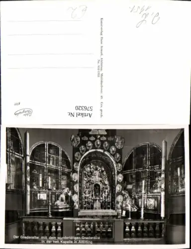 576320,Foto Ak Altötting Gnadenaltar Gnadenbild
