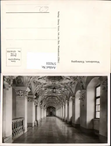 576331,Foto Ak Wessobrunn Klostergang