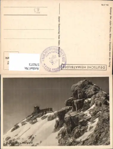 576373,Garmisch-Partenkirchen Zugspitz Ost- u. Westgifpel
