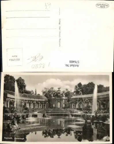 576400,Bayreuth Eremitage Springbrunnen Brunnen