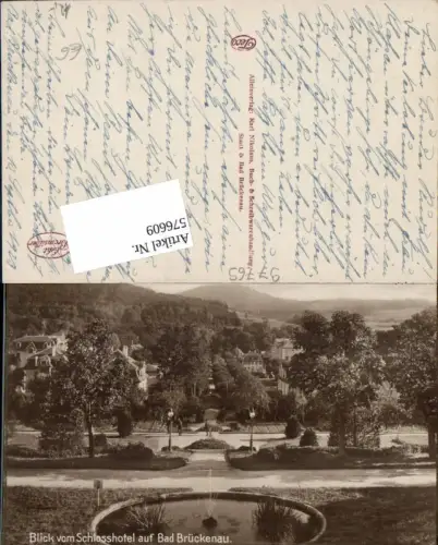 576609,Blick vom Schlosshotel auf Bad Brückenau
