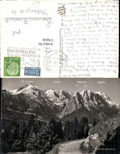 576634,Garmisch-Partenkirchen Kramerplateauweg Gipfelkarte