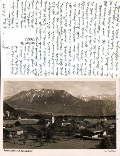 576636,Foto Ak Niederaudorf m. Kaisergebirge Oberaudorf