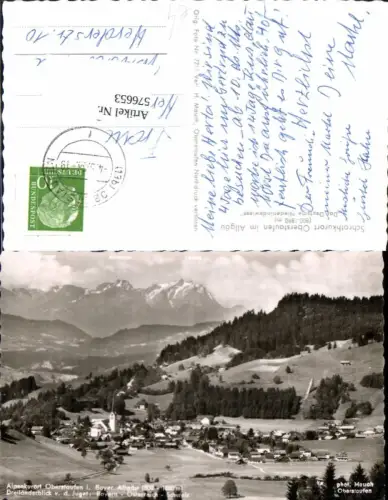 576653,Foto Ak Oberstaufen i. Allgäu Totale