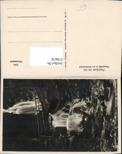 576678,Foto Ak Flintsbach am Inn Fischbach a. Inn Wasserfall Wolfsschlucht