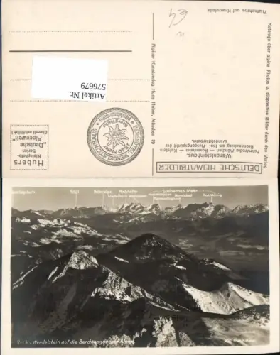 576679,Blick Wendelstein auf Berchtesgaden Gipfelkarte