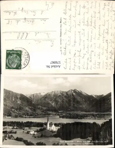 576967,Bad Wiessee Blick v. d. Prinzenruhe m. Bodenschneid u. Fürstalm