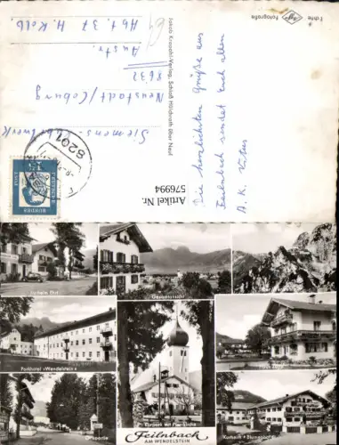 576994,Mehrbild Ak Bad Feilnbach a. Wendelstein Kurheim Parkhotel