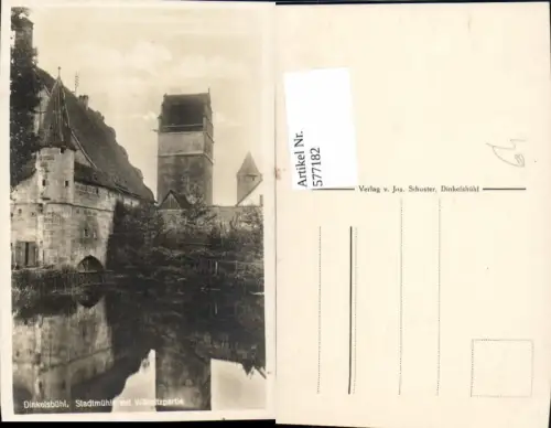 577182,Dinkelsbühl Stadtmühle m. Wörnitzpartie Mühle