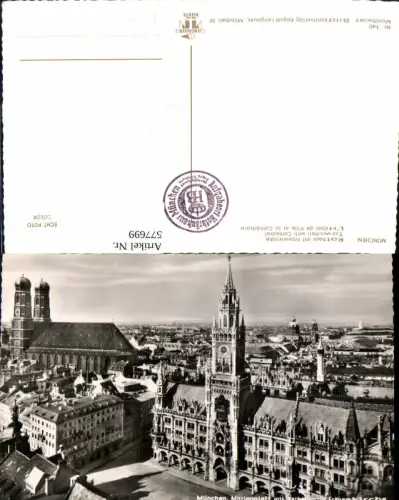 577699,Foto Ak München Marienplatz m. Rathaus u. Frauenkirche pub Lengauer 140