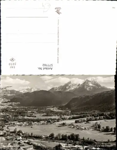 577702,Foto Ak Bischofswiesen m. Funtenseetauern u. Watzmann