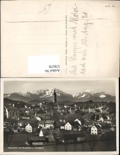 578378,Foto Ak Traunstein m. Hochfelln u. Hochgern