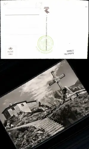 578606,Foto Ak Berchtesgaden Kehlsteinhaus m. Mahnmal u. Hohen Göll Kreuz