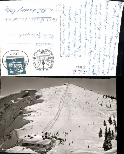 578631,Bad Reichenhall Schlegelmulde Rasthaus m. Skilift z. Hochschlegel Wintersport