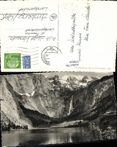 578824,Obersee m. Teufelshörnern Berchtesgaden pub O. Beer