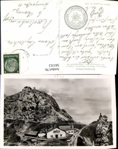 581312,Wendelsteinhaus m. Gipfel u. Kirchl Brannenburg a. Inn Rosenheim