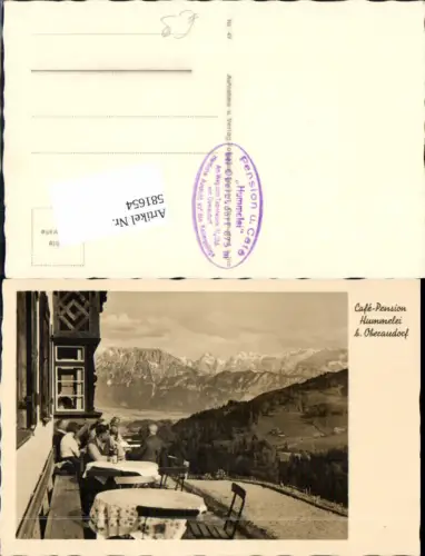 581654,Foto Ak Cafe Pension Hummelei b. Oberaudorf